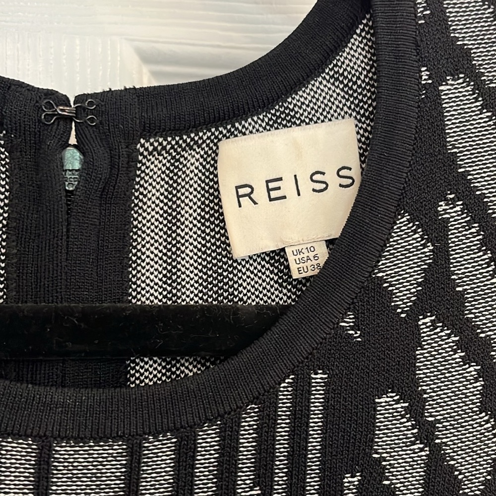 Reiss Printed Midi Bandage Dress - Picture 3 of 6